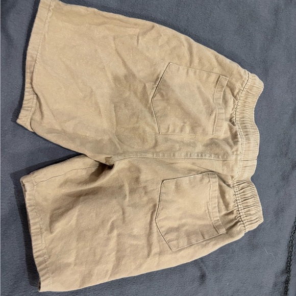 Casual Beige Drawstring Shorts - Picture 2 of 2